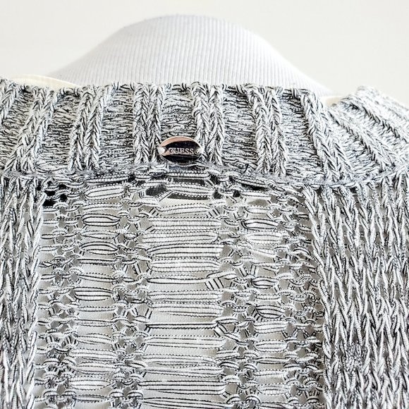 GUESS Knit Layered Wool Cardigan - Picture 6 of 11